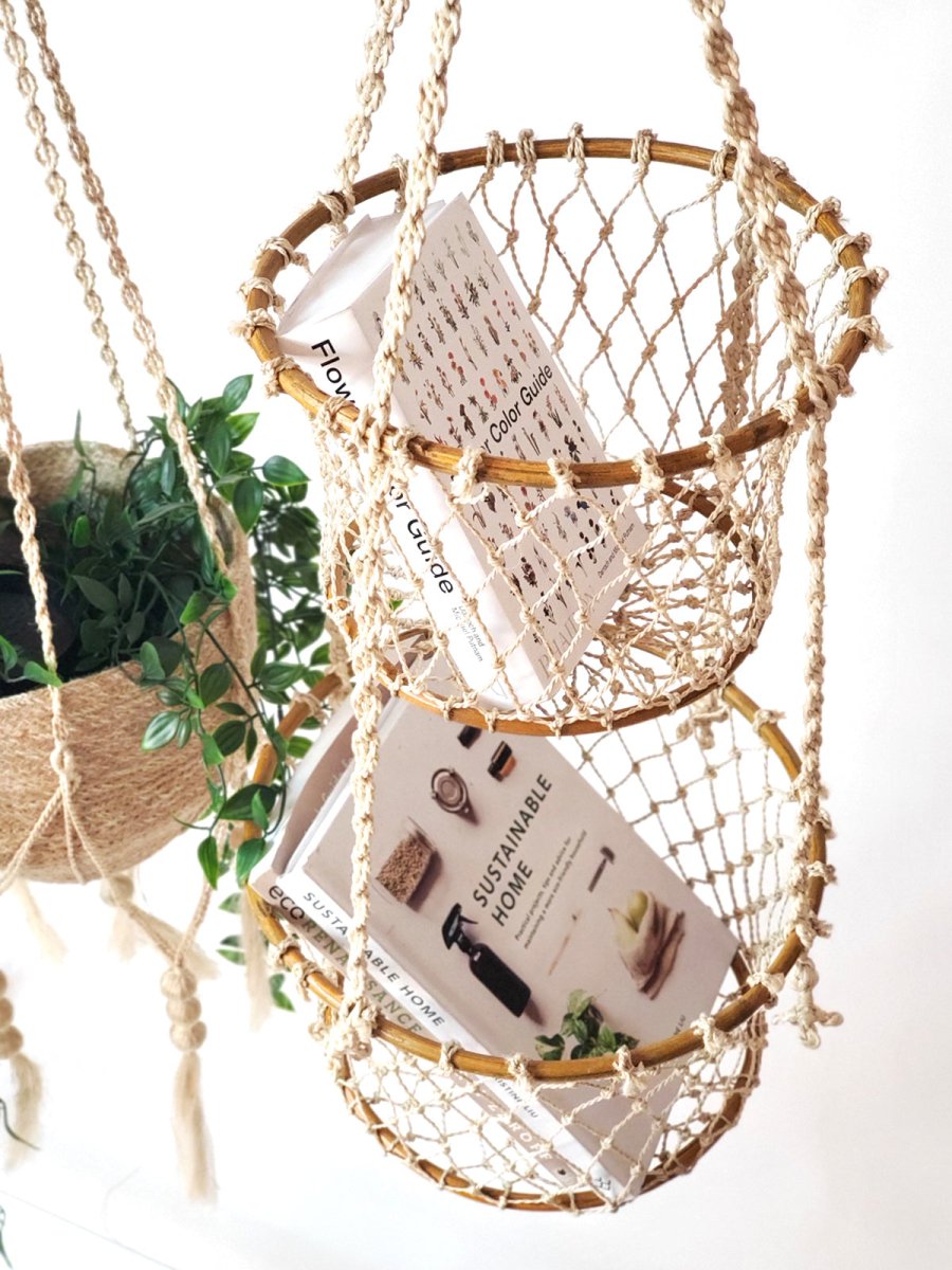 KORISSA Jhuri Double Hanging Basket - lily & onyx