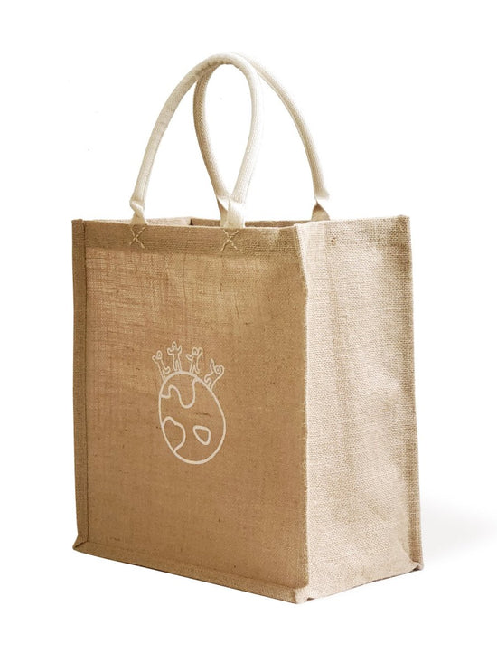 KORISSA Jute Fabric Market Bag - Earth - lily & onyx