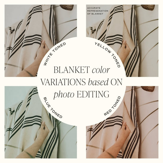Sweet Water Decor Kate Turkish Throw Blanket - Two Stripe - lily & onyx