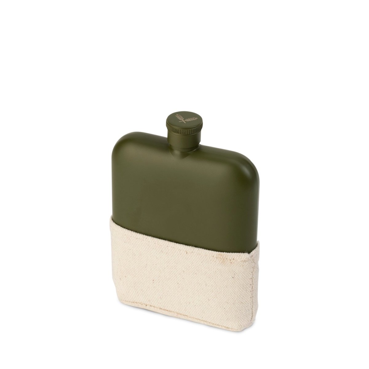 Foster & Rye Matte Army Green Flask - lily & onyx