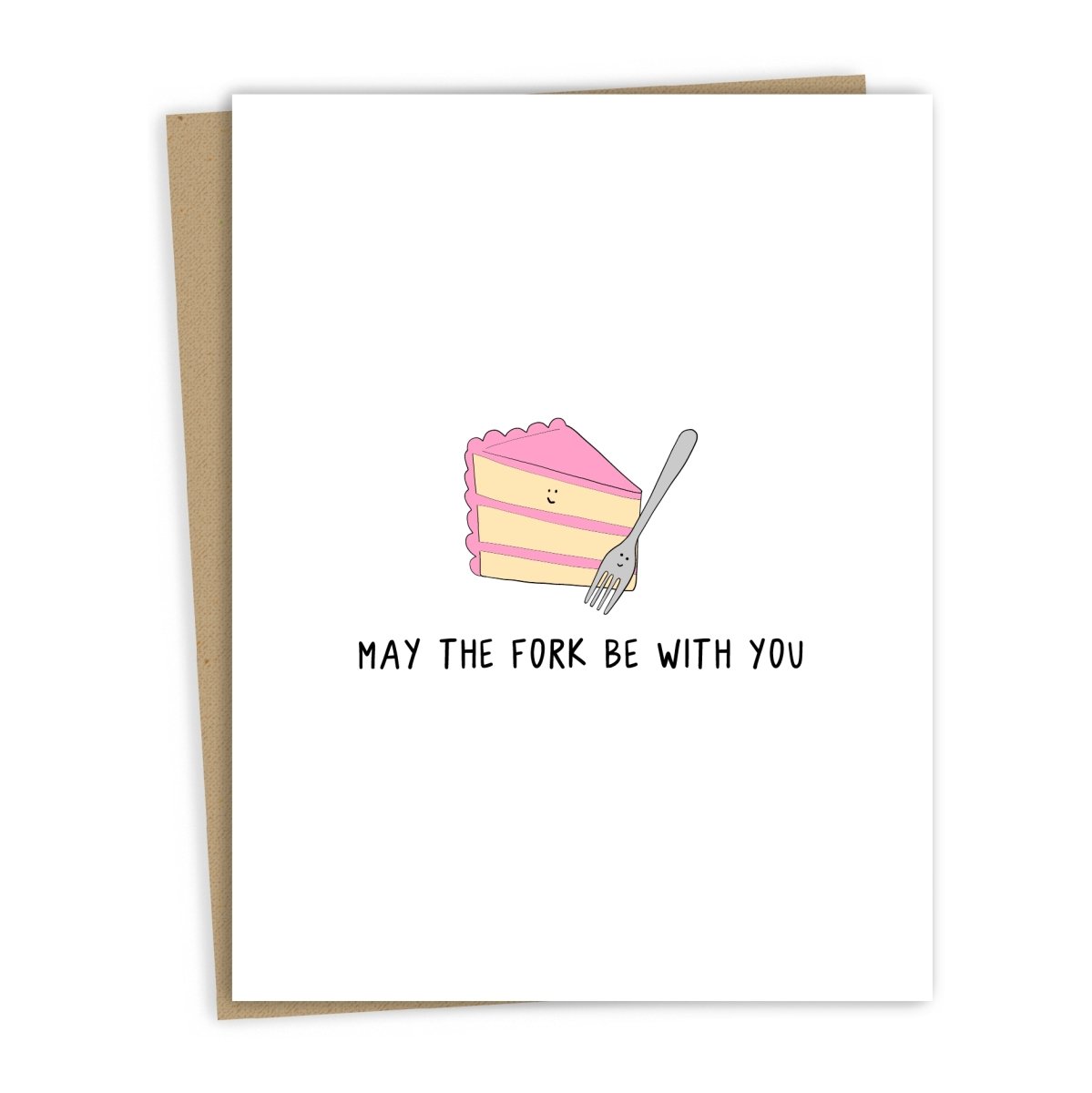rockdoodles May The Fork Be With You | Birthday Card - lily & onyx