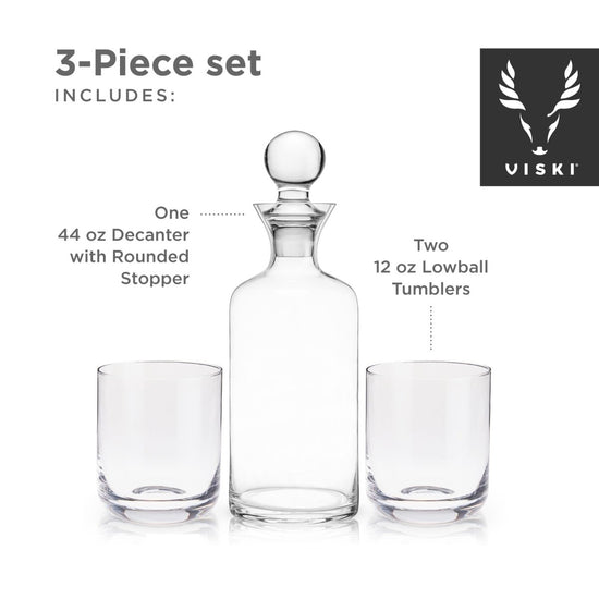 Viski Modern Liquor Decanter & Tumblers - lily & onyx