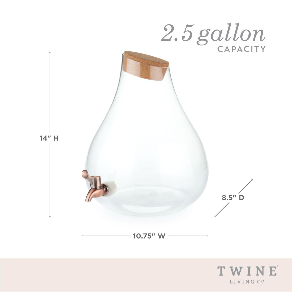 Twine Pearl Beverage Dispenser - lily & onyx