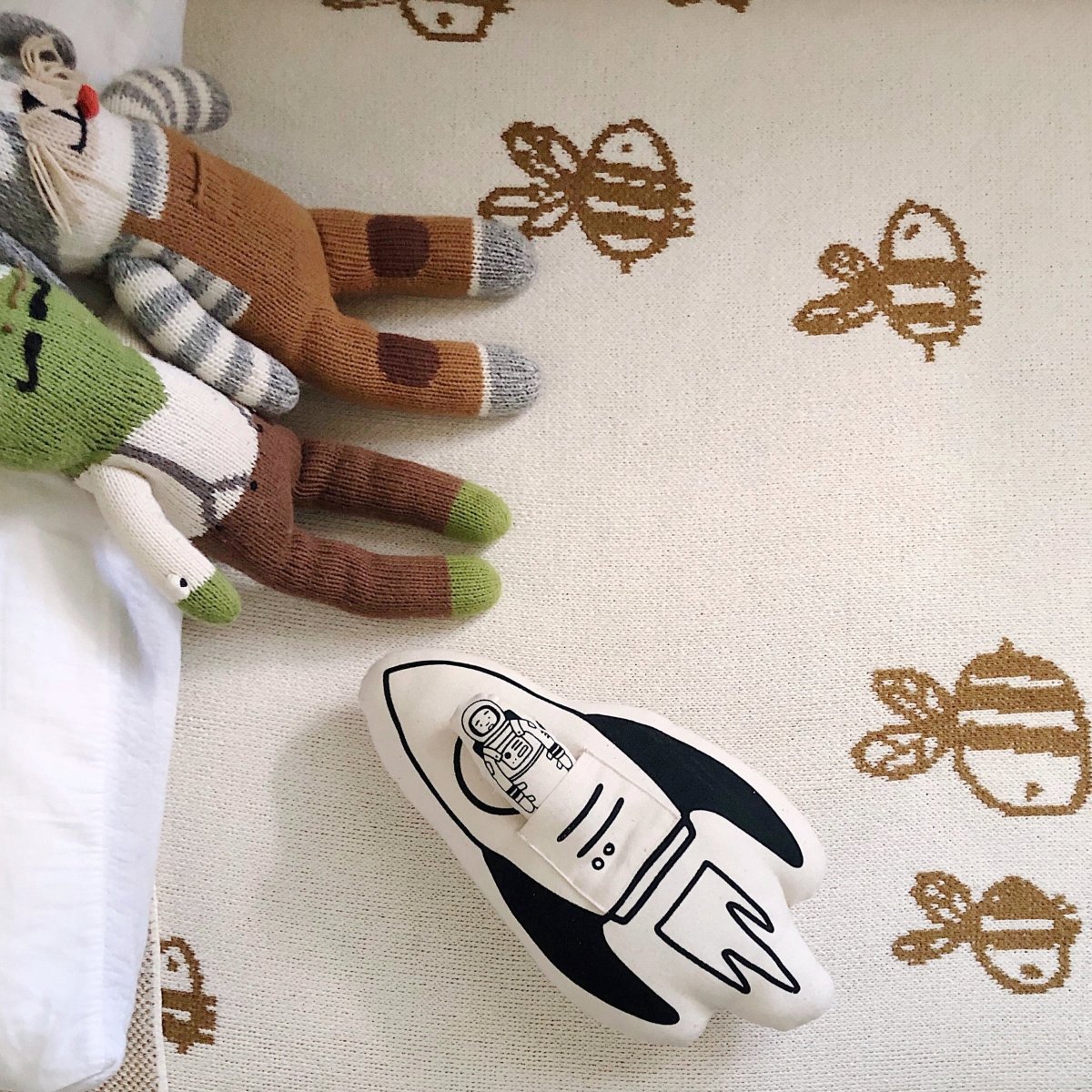 Imani Collective Rocket + Astronaut Pillow - lily & onyx