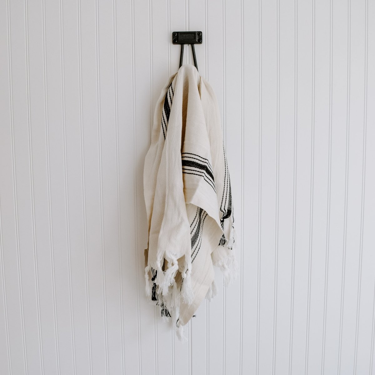 Sweet Water Decor Savannah Turkish Cotton + Bamboo Hand Towel - Five Stripe - lily & onyx