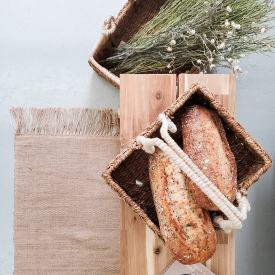 KORISSA Savar Storage Basket With Handle - lily & onyx