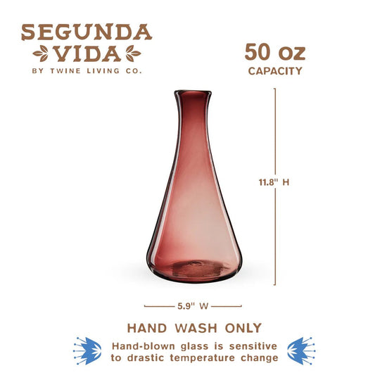 Twine Living Segunda Vida Rosado Wine Decanter - lily & onyx