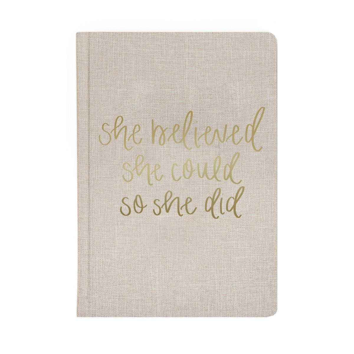 Sweet Water Decor She Believed She Could Fabric Journal - lily & onyx