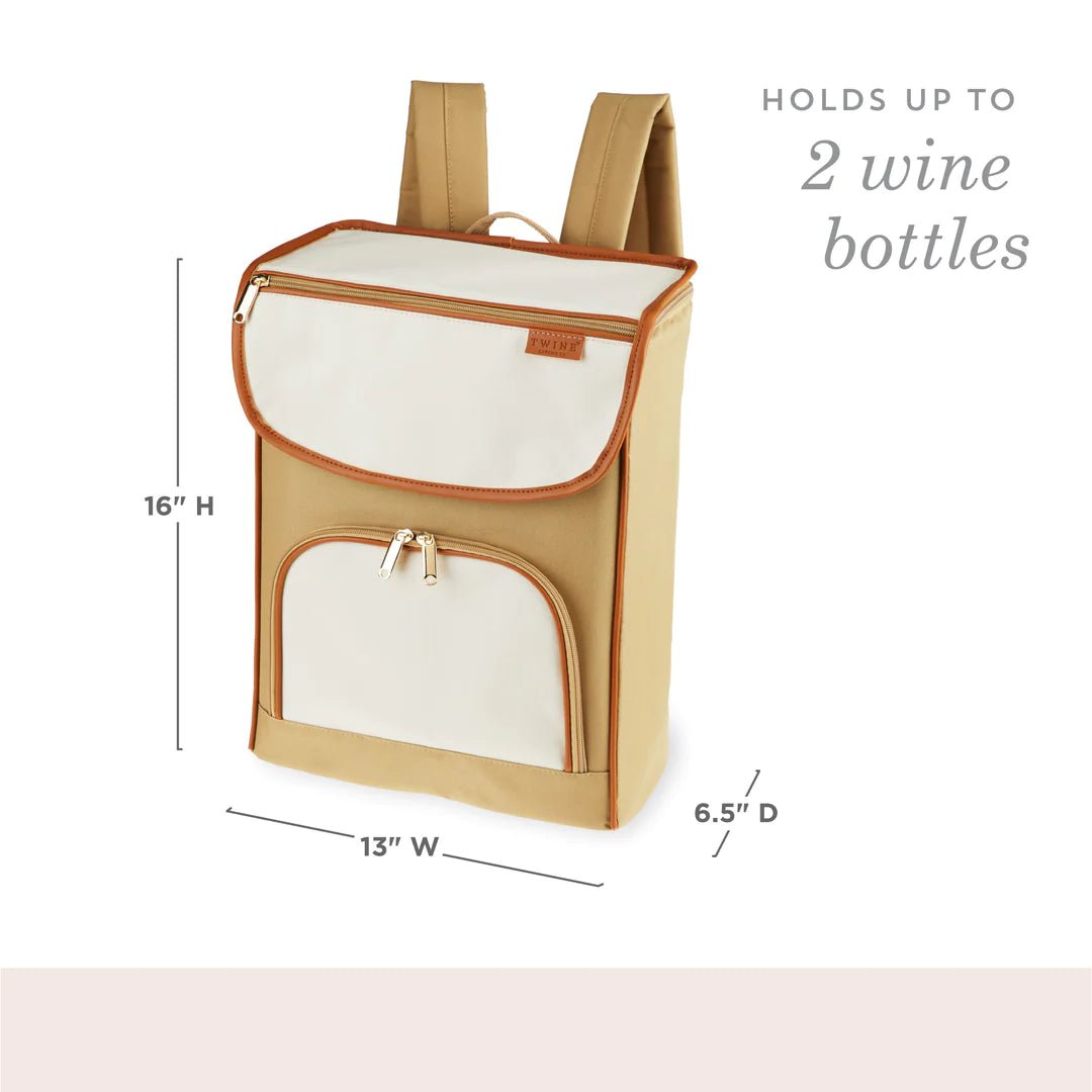 Twine Living Tan Cooler Backpack - lily & onyx
