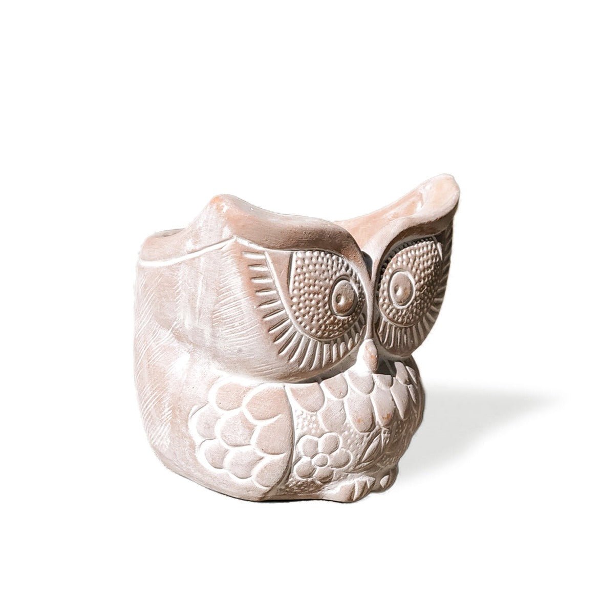 KORISSA Terracotta Pot - Big Eye Owl - lily & onyx