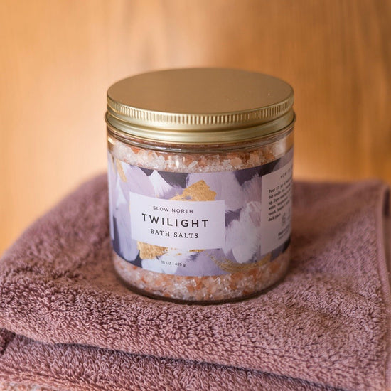 Slow North Twilight Bath Salts, 15 oz Jar - lily & onyx