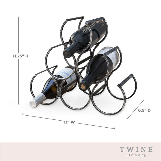 Twine Living Wine Shrine Metal Bottle Holder - lily & onyx