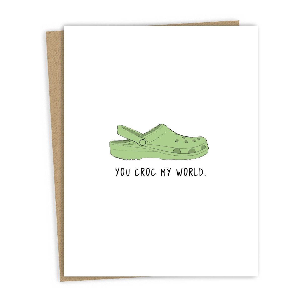rockdoodles You Croc My World | Valentine's Day Card - lily & onyx