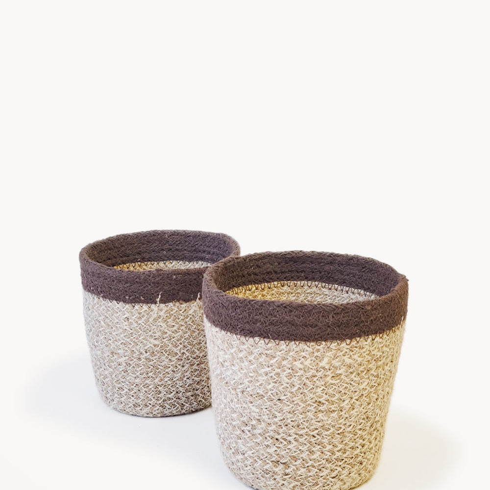 Agora Plant Basket, Brown