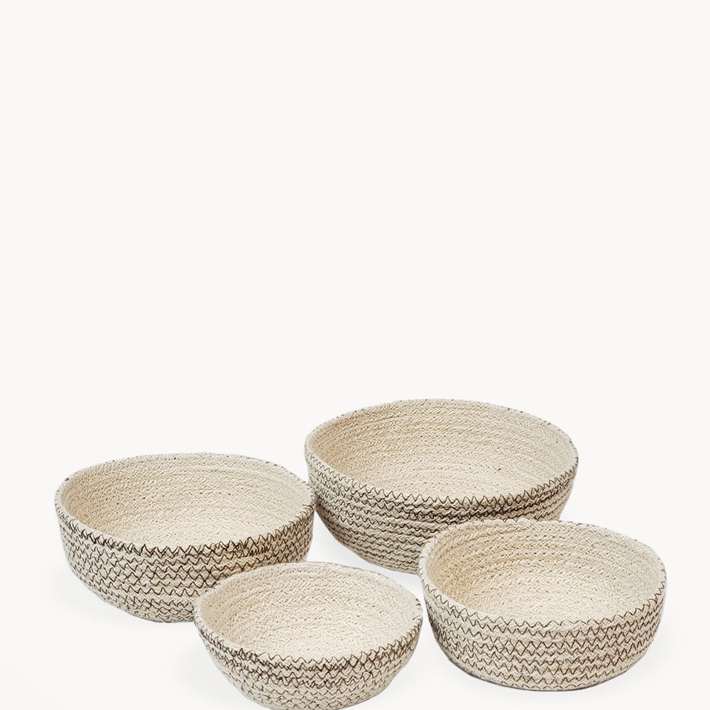 
                      
                        Amari  Round Bowl, Brown - Set of 4
                      
                    