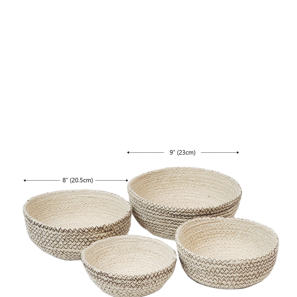 
                      
                        Amari  Round Bowl, Brown - Set of 4
                      
                    