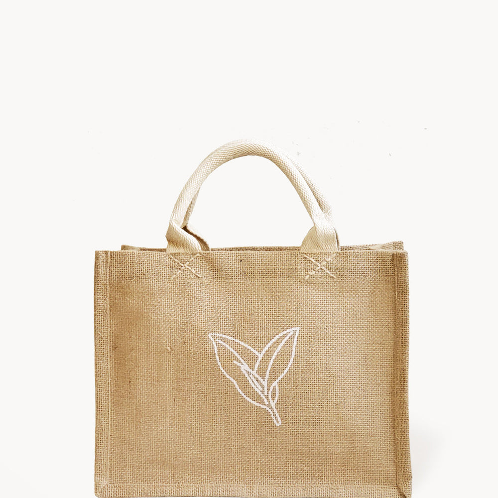 Jute Canvas Gift Bag - Nature