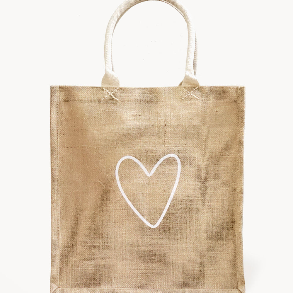 Jute Fabric Market Bag - Love