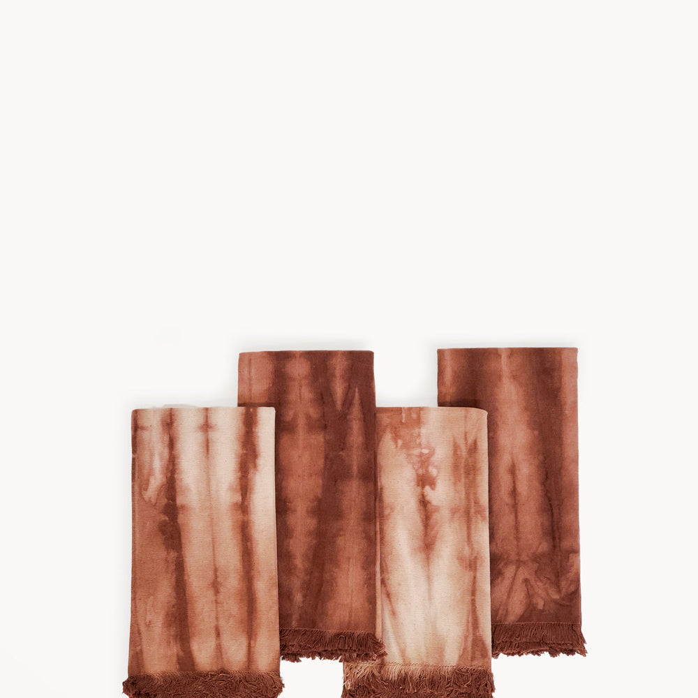 
                      
                        Tie Dye Cotton Napkin, Brown - Set of 4
                      
                    
