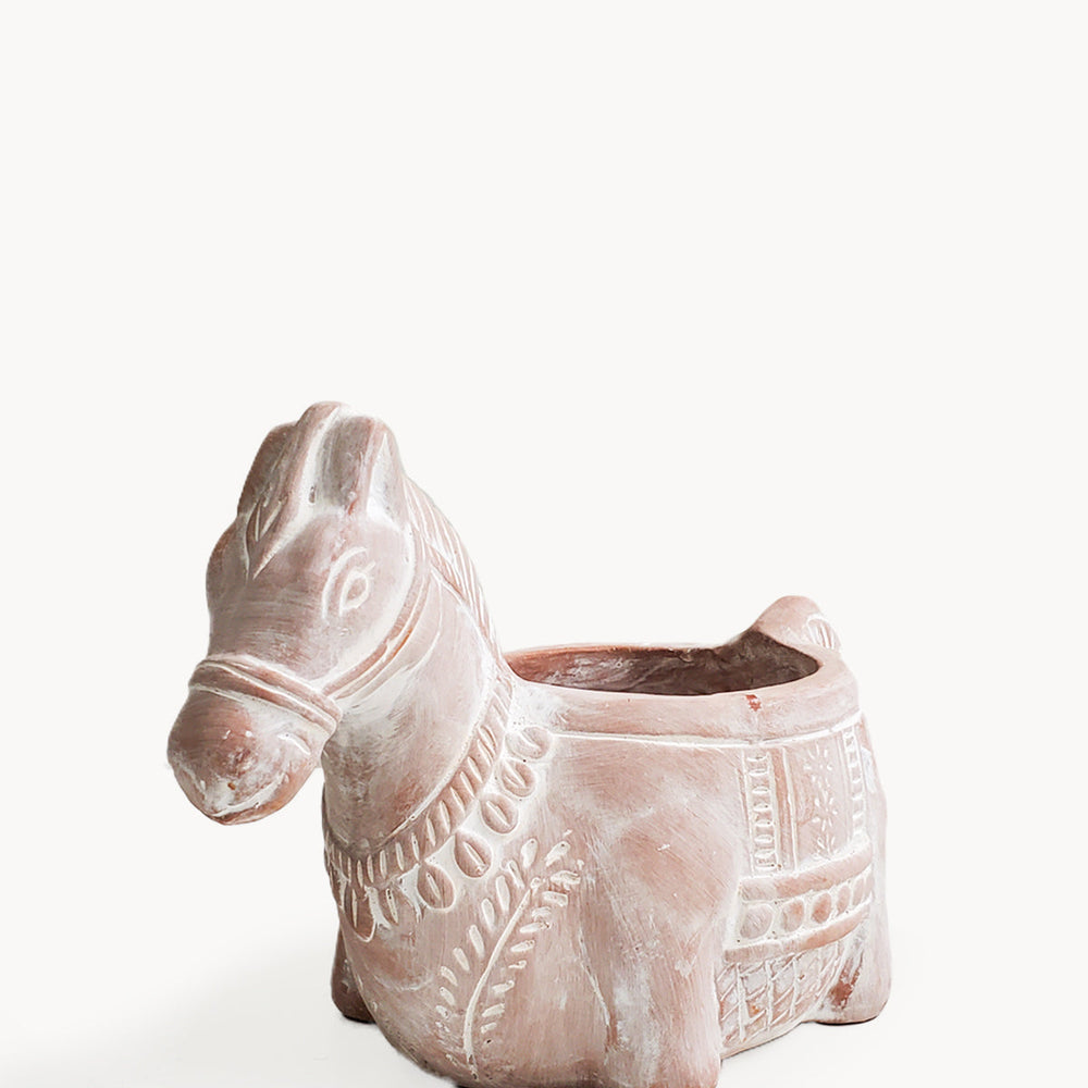 Terracotta Pot - Horse
