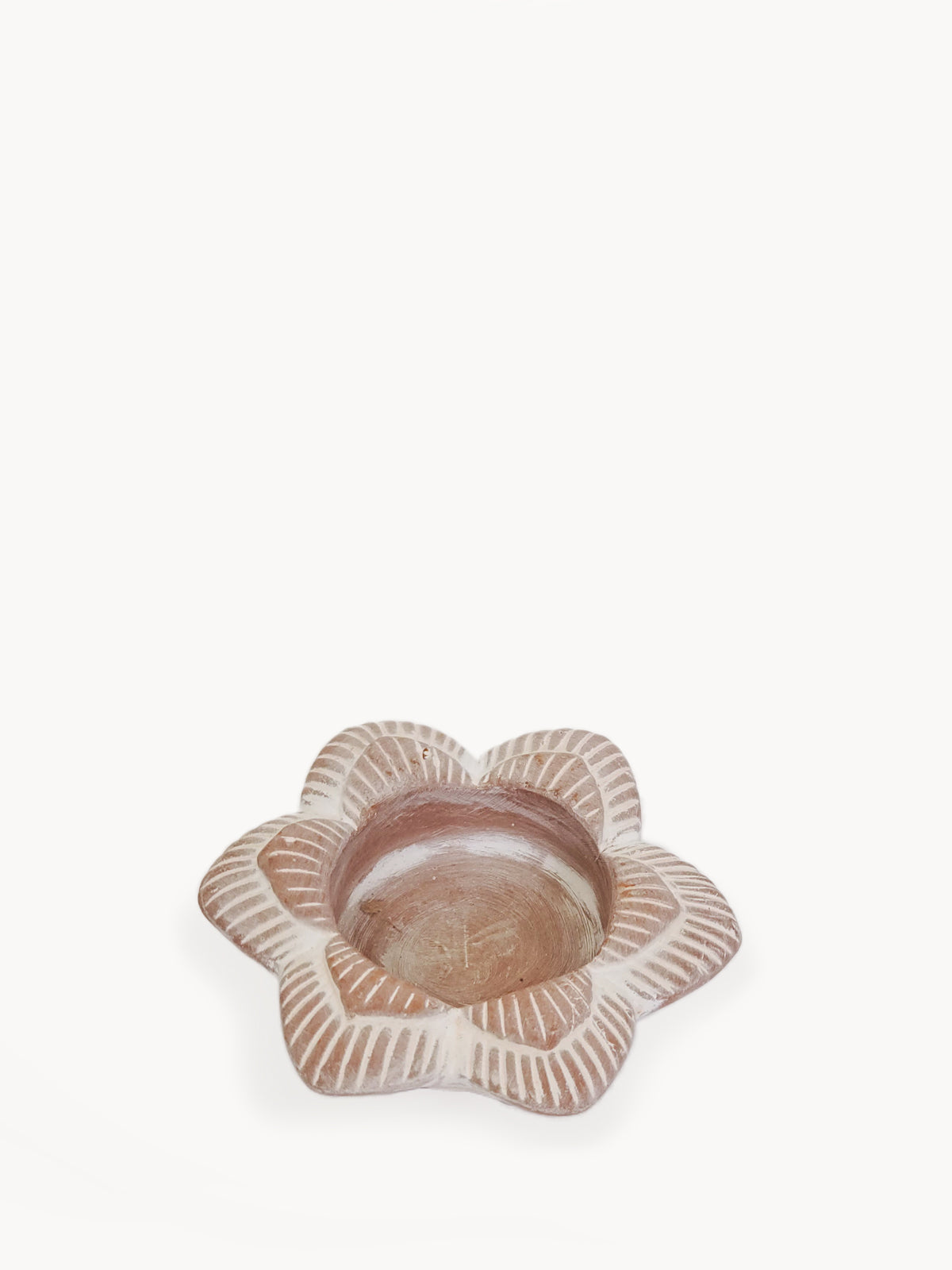 Terracotta Tea Light Candle Holder, Flower