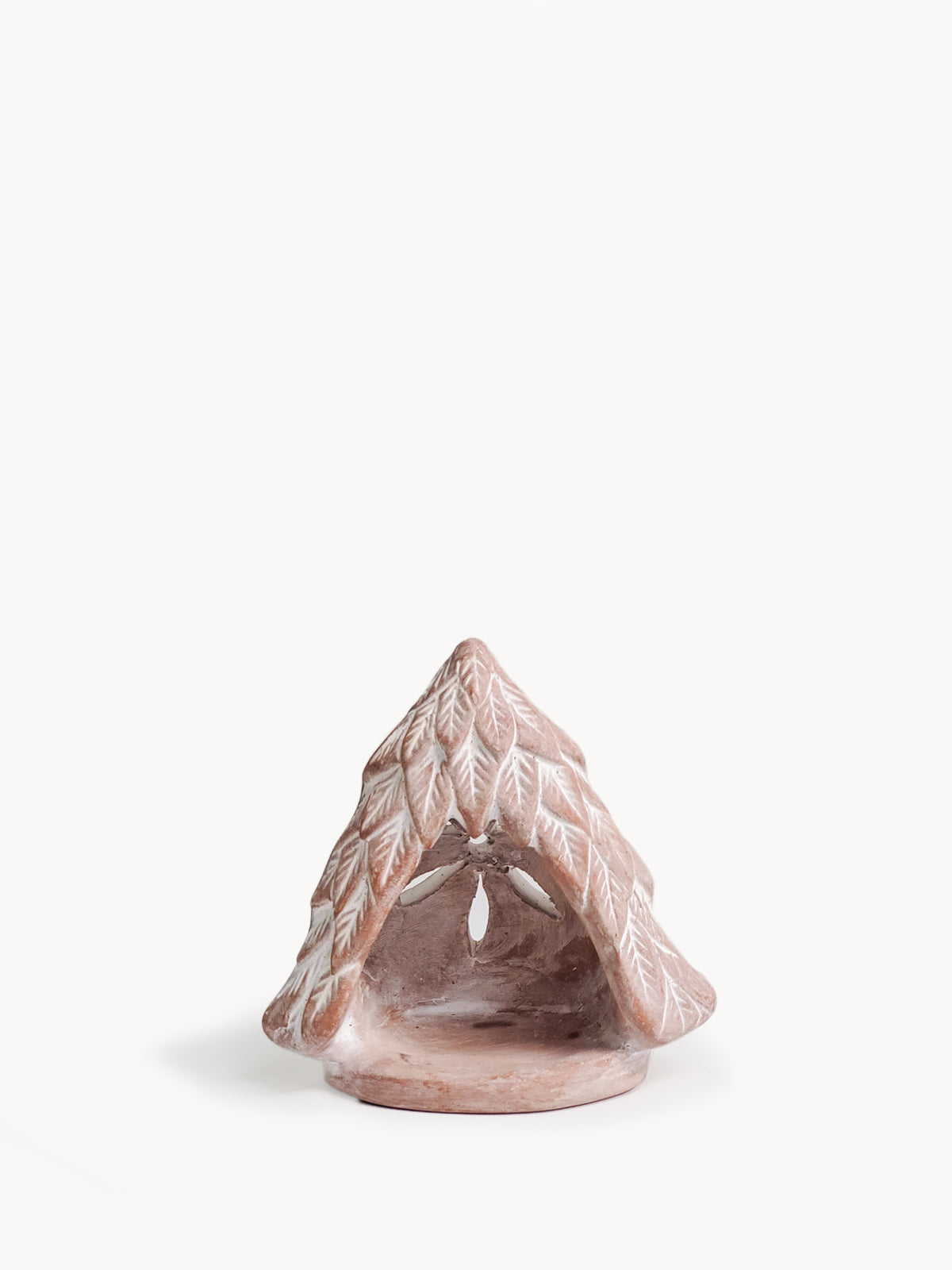 Terracotta Tea Light Candle Holder, Tree
