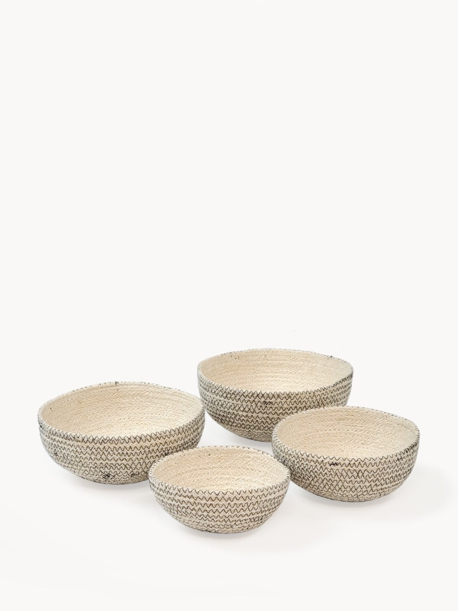 Amari  Round Bowl, Black - Set of 4