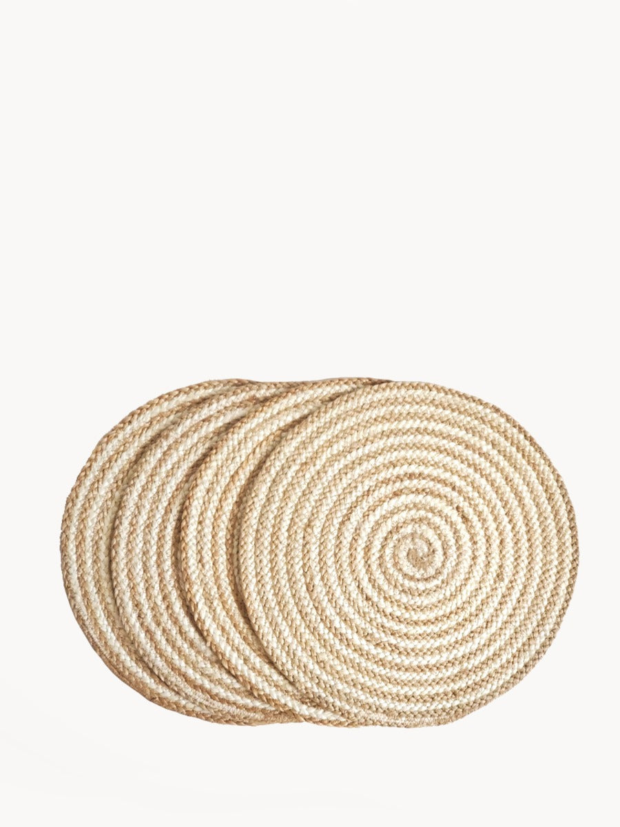 Kata Spiral Placemat, Natural - Set of 4