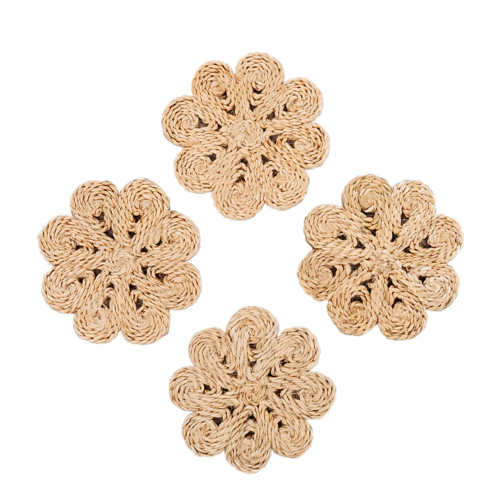 
                      
                        Jute Flower Drink Coaster, Set of 4
                      
                    