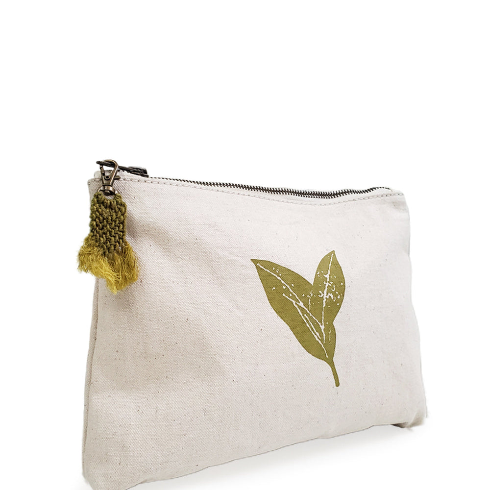 
                      
                        Hand Screen Printed Cotton Canvas Pouch - Nature
                      
                    