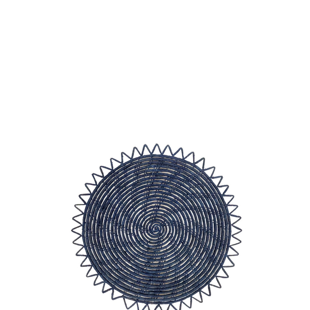 
                      
                        Surya Woven Palm Fiber Placemat, Indigo Blue - Set of 2
                      
                    