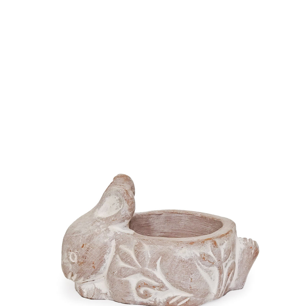 
                      
                        Terracotta Tea Light Candle Holder, Rabbit
                      
                    