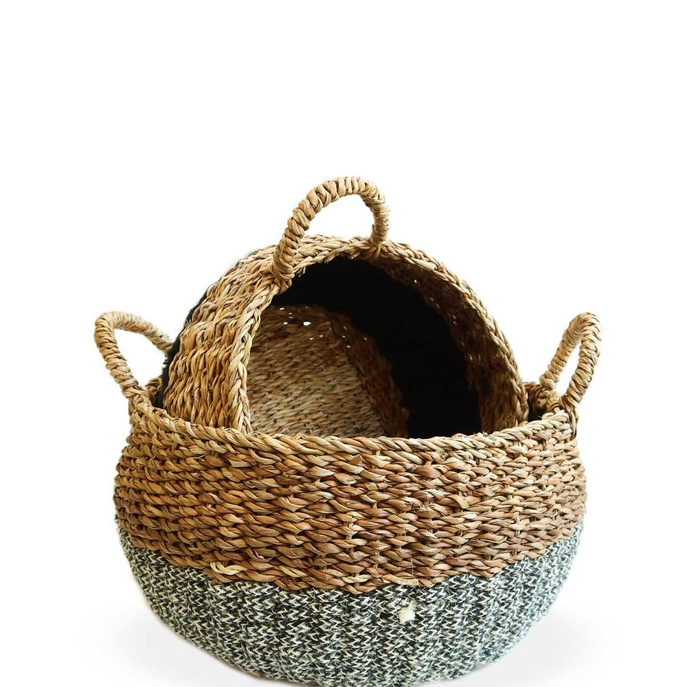 
                      
                        Ula Floor Basket, Black
                      
                    