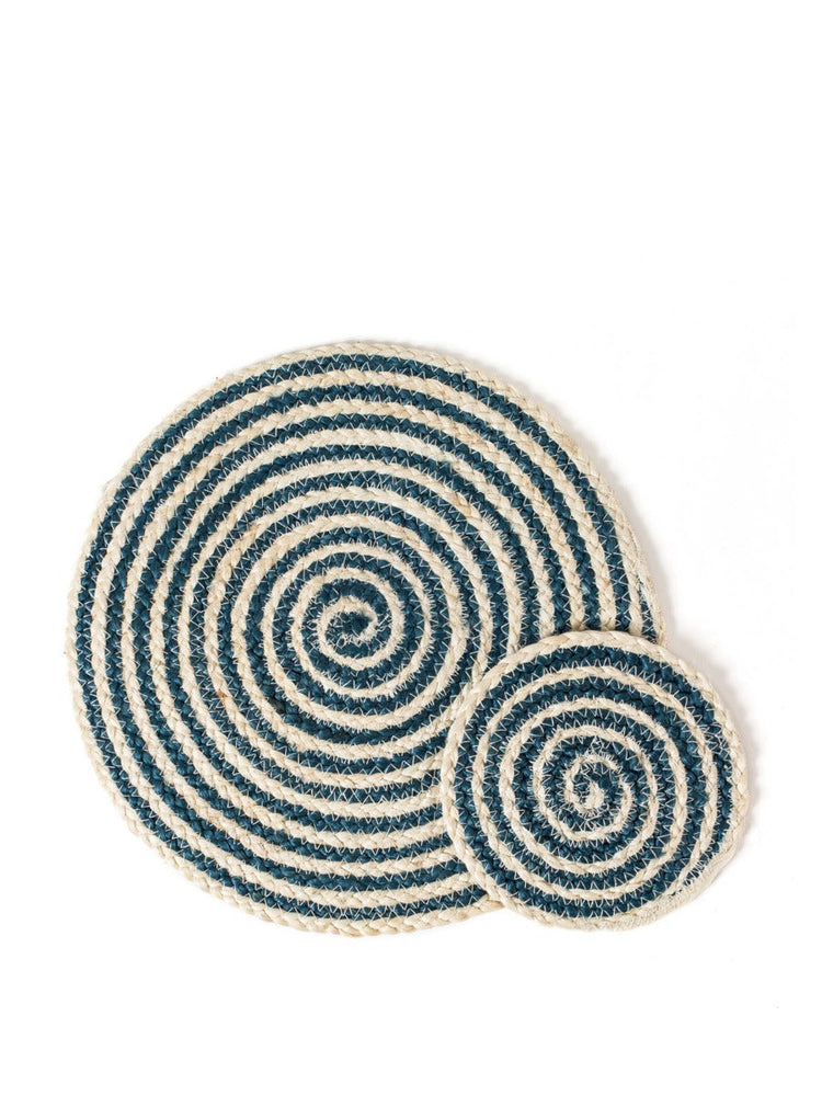
                      
                        Kata Spiral Coaster Trivet, Blue - Set of 4
                      
                    