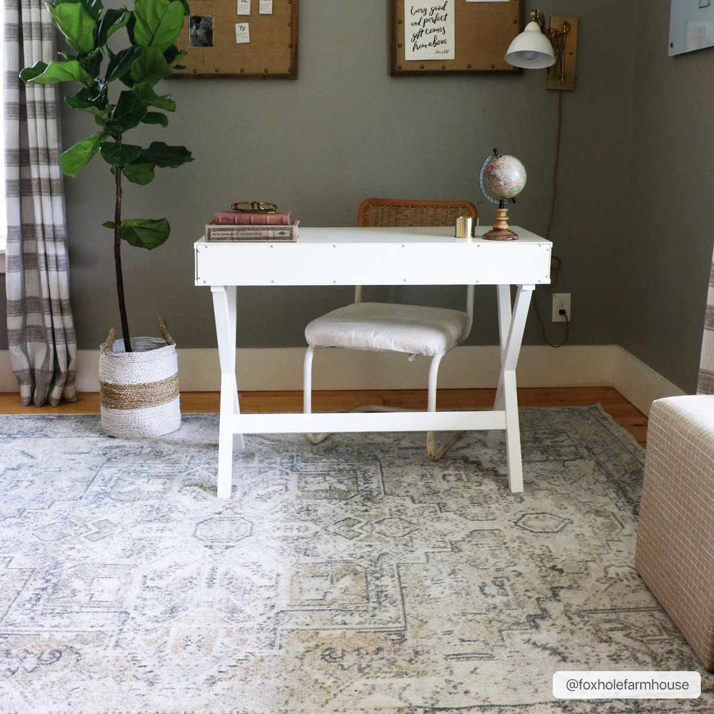 
                      
                        Hera Blue Washable Area Rug
                      
                    