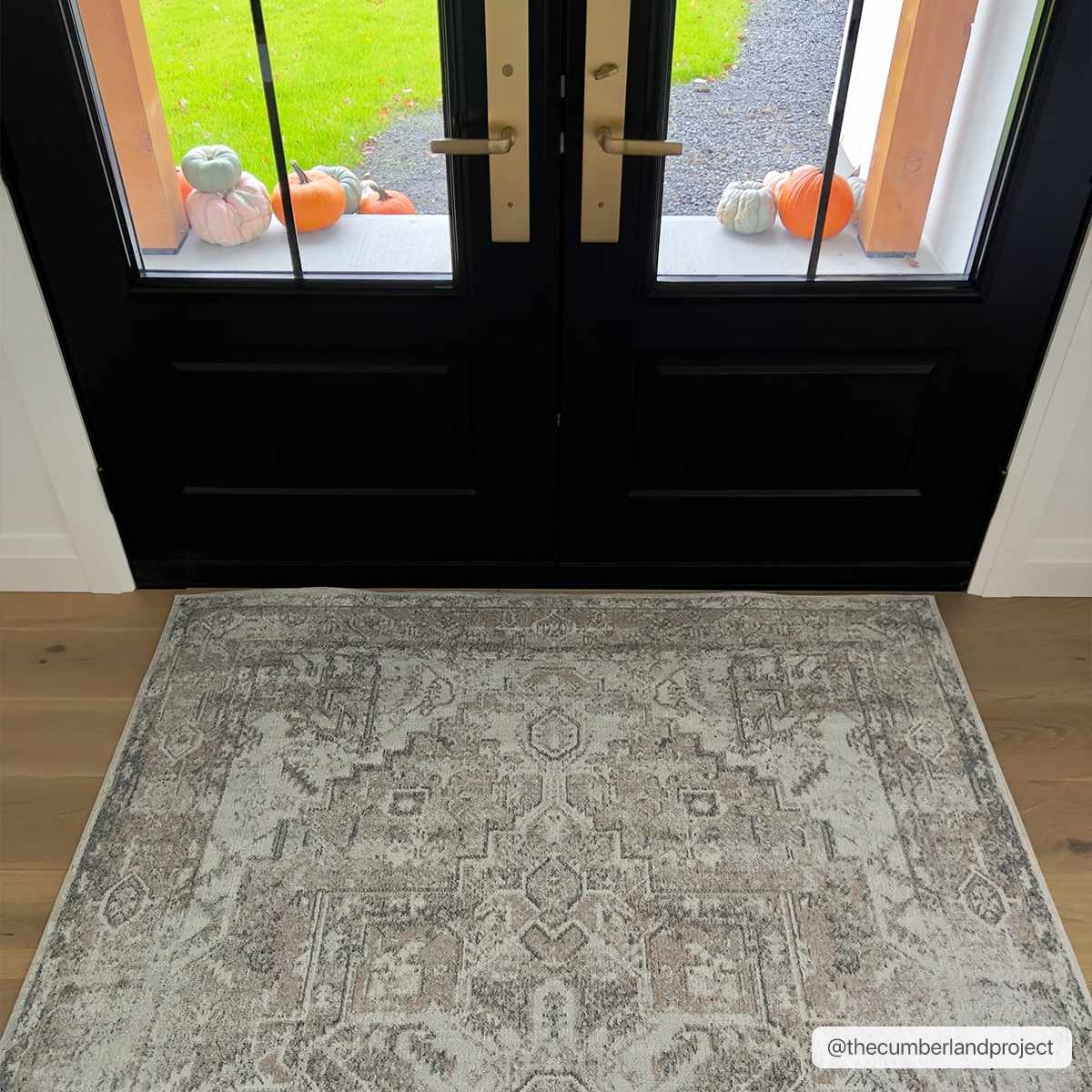 Hera Blue Washable Area Rug