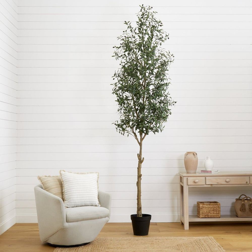 Nearly Natural 10’ Artificial Olive Tree - lily & onyx