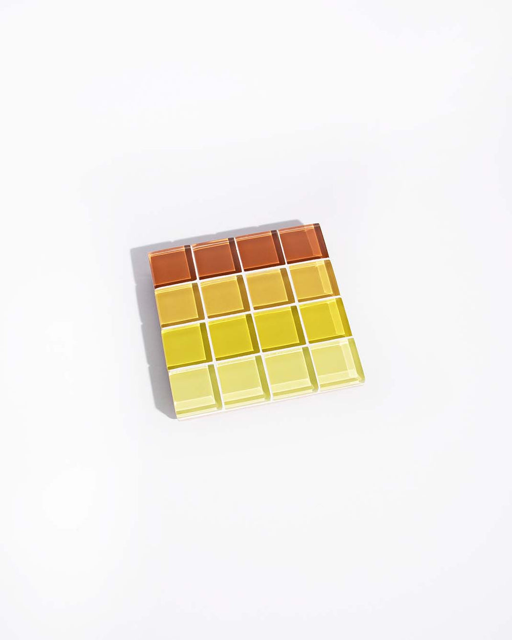 Glass Tile Coaster - Ombre - Mellow Yellow