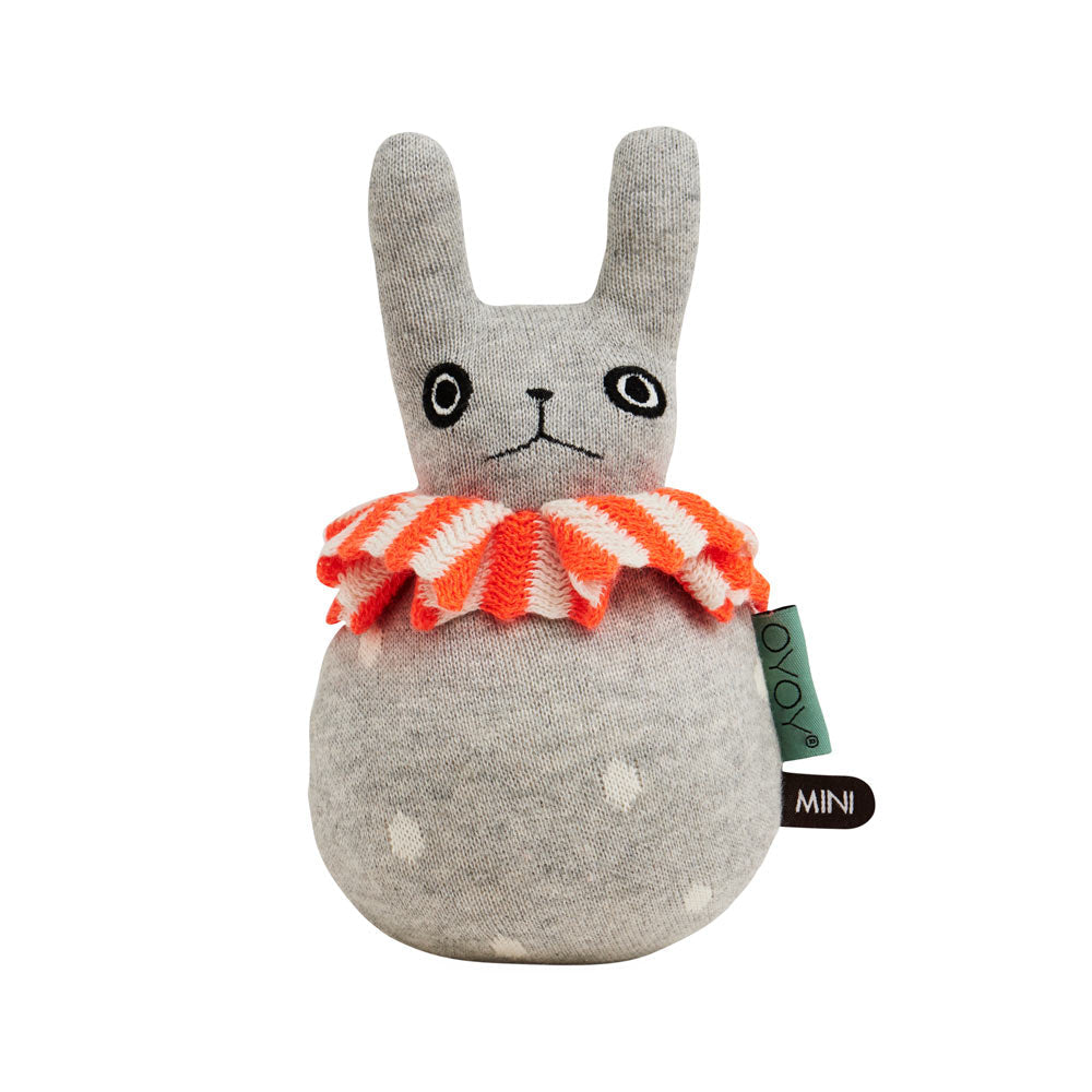 Roly Poly Rabbit - Light Grey
