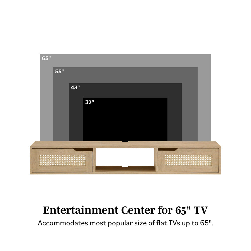 
                      
                        Hamkke Boho 2-Door Floating TV Stand
                      
                    