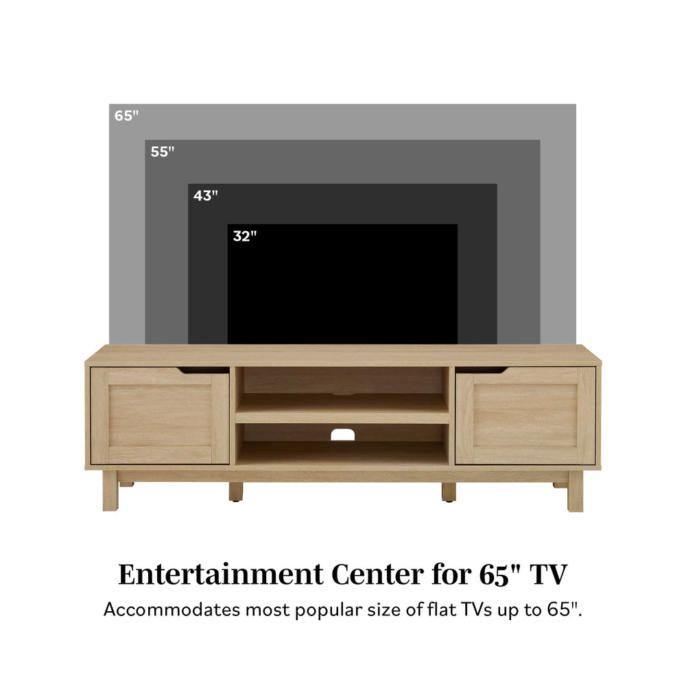 
                      
                        Tromso Modern 2-Door TV Stand for TVs up to 65”
                      
                    