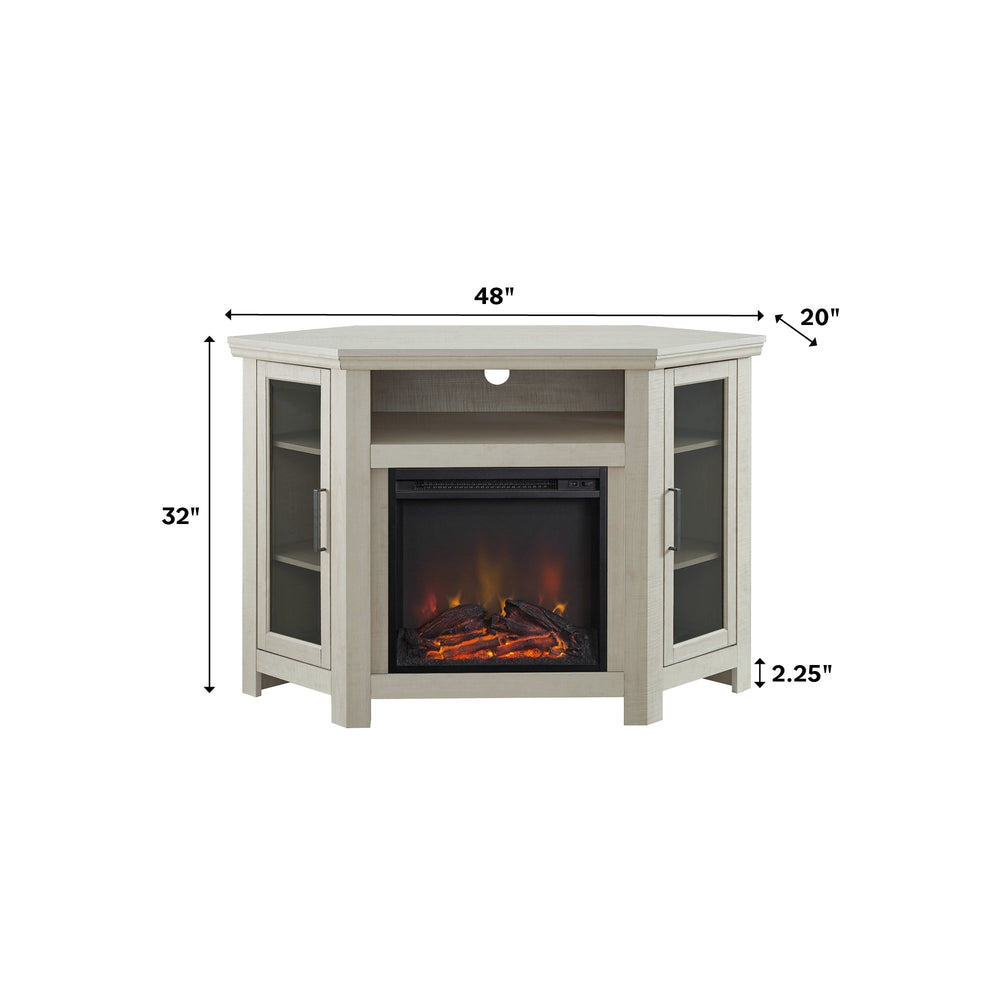 
                      
                        48" Wood Corner Fireplace TV Stand
                      
                    