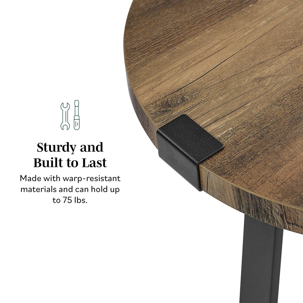 
                      
                        2 Piece Metal Wrap Faux Rustic Side Table
                      
                    