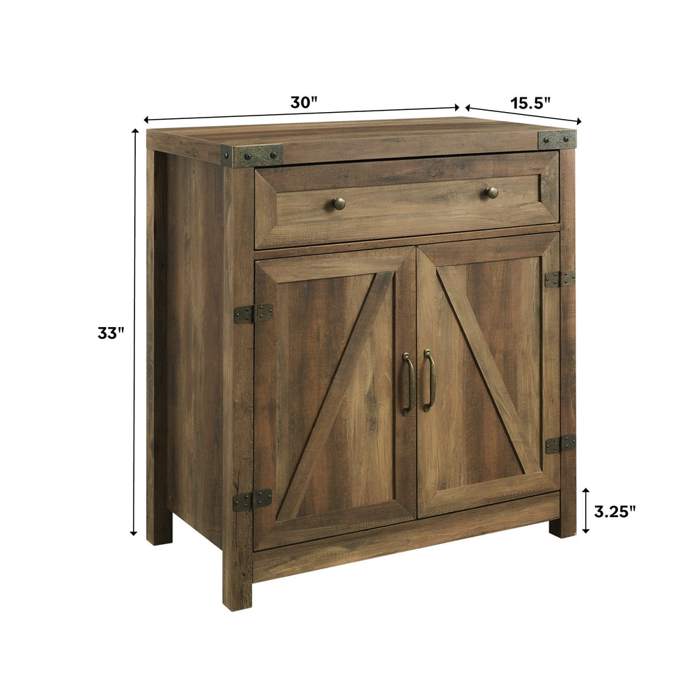
                      
                        Barn Door Accent Cabinet
                      
                    