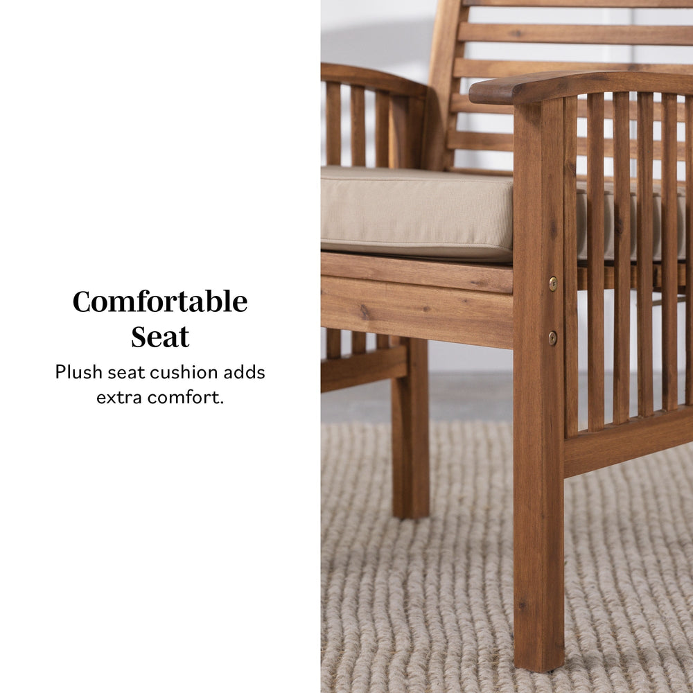
                      
                        Midland Outdoor Patio Chairs with Cushions, Set of 2
                      
                    