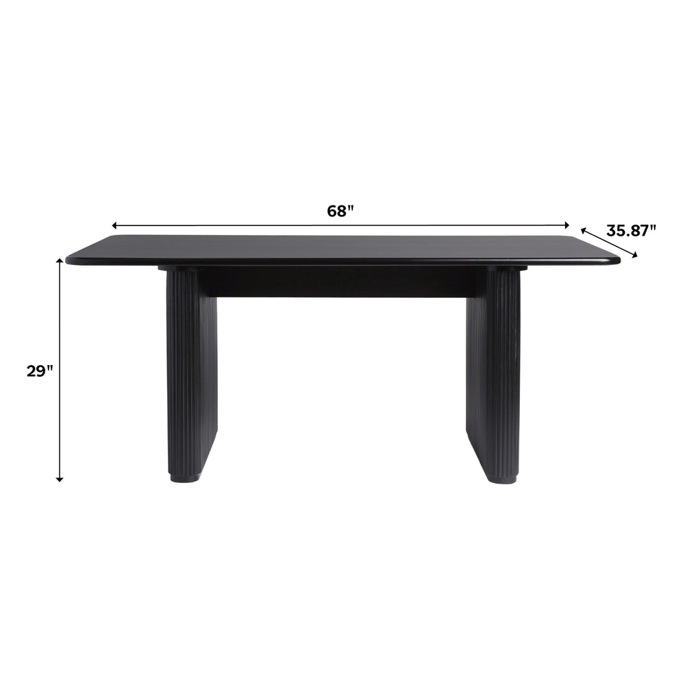 
                      
                        Heath 68" Scandinavian Dining Table with Reeded Base
                      
                    