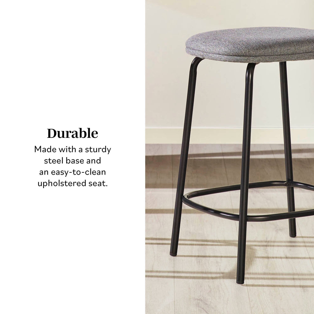 
                      
                        Mutt Simple Counter Stool with Upholstered Seat, Set of 2
                      
                    