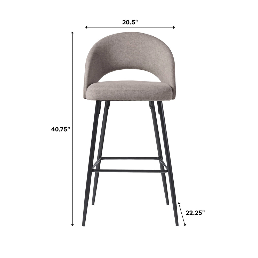 
                      
                        O Modern 2-Piece Minimalist Upholstered Bar Stool Set
                      
                    