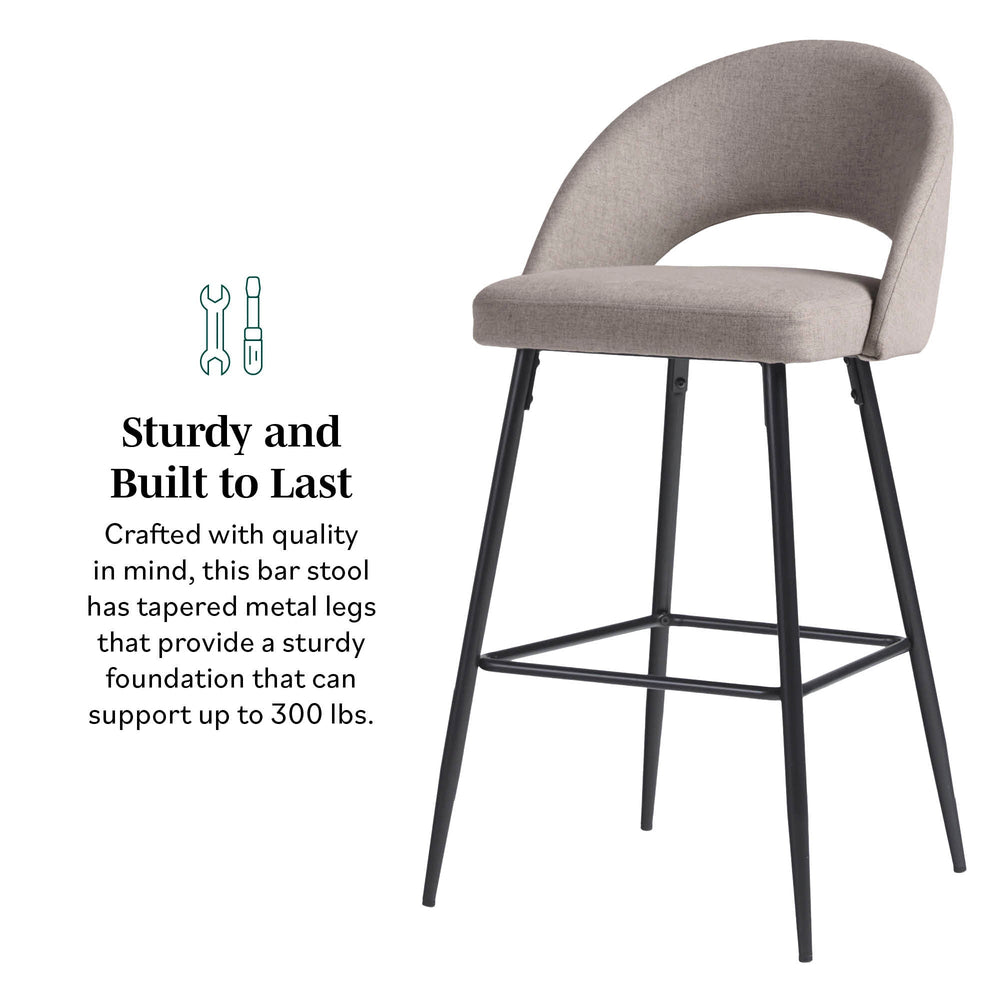 
                      
                        O Modern 2-Piece Minimalist Upholstered Bar Stool Set
                      
                    