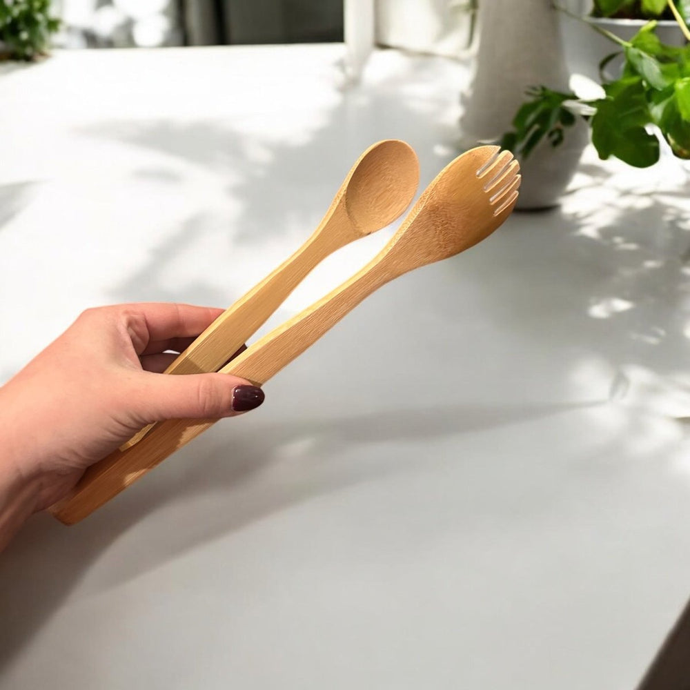 
                      
                        Bamboo Switch 12" Bamboo Serving Tong with Fork End - lily & onyx
                      
                    